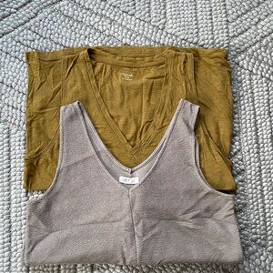 Madewell cotton tank bundle - medium - earthy tones!